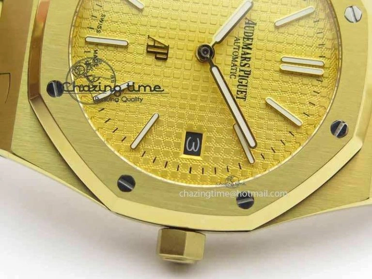 Royal Oak 39mm 15202 YG Gold Dial On YG Bracelet MIYOTA9015