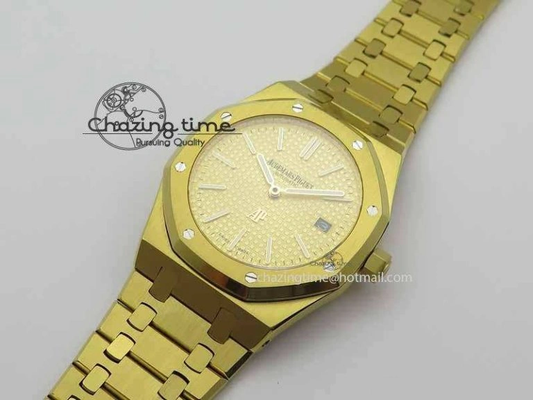 Royal Oak 39mm 15202 YG Gold Dial On YG Bracelet MIYOTA9015