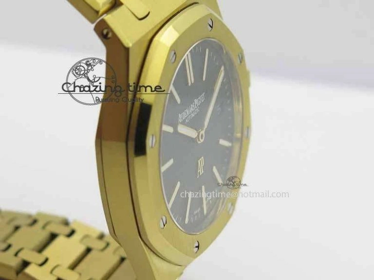 Royal Oak 39mm 15202 YG Green Dial On YG Bracelet MIYOTA9015