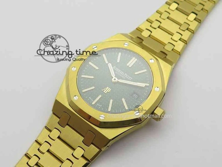 Royal Oak 39mm 15202 YG Green Dial On YG Bracelet MIYOTA9015