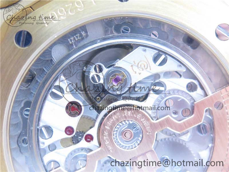 Royal Oak 39mm 15202 YG KZF 1:1 Best Edition Yellow Textured Dial on YG Bracelet A2121