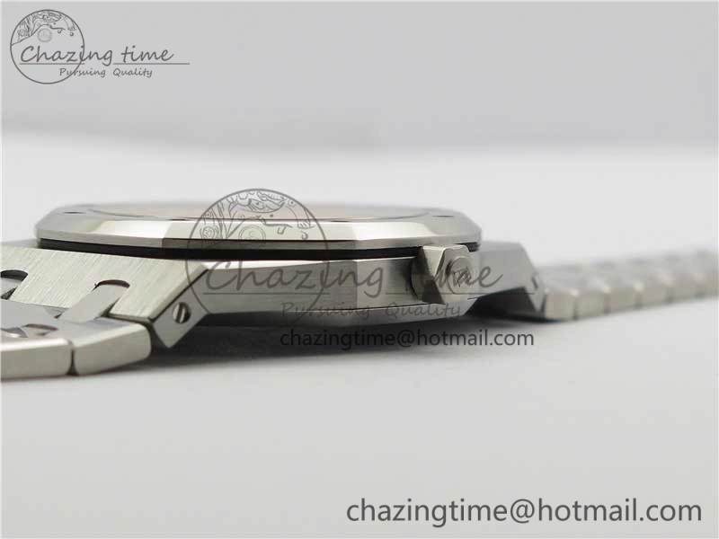 Royal Oak 39mm 15202BC SS XF 1:1 Best Edition Yellow Textured Dial on SS Bracelet A2121