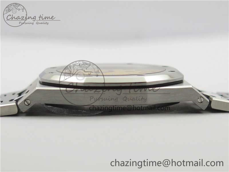 Royal Oak 39mm 15202BC SS XF 1:1 Best Edition Yellow Textured Dial on SS Bracelet A2121