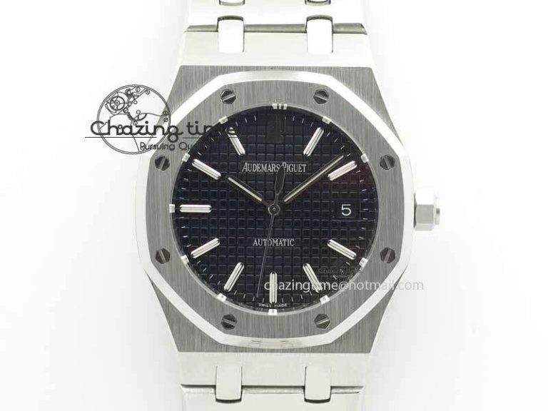 Royal Oak 39mm 15300 SS BP Maker Best Edition Black Dial On SS Bracelet A3120