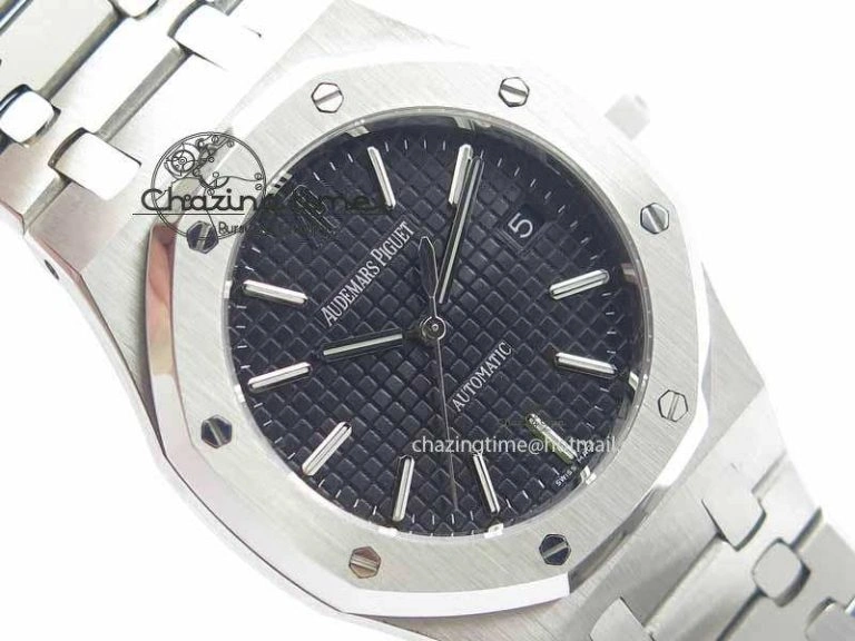 Royal Oak 39mm 15300 SS BP Maker Best Edition Black Dial On SS Bracelet A3120