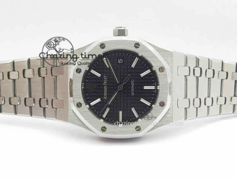 Royal Oak 39mm 15300 SS BP Maker Best Edition Black Dial On SS Bracelet A3120