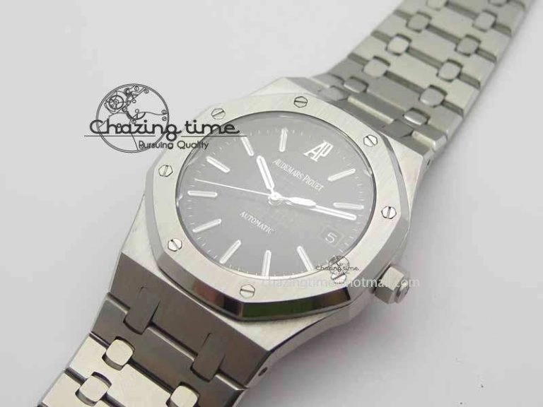Royal Oak 39mm 15300 SS BP Maker Best Edition Black Dial On SS Bracelet A3120