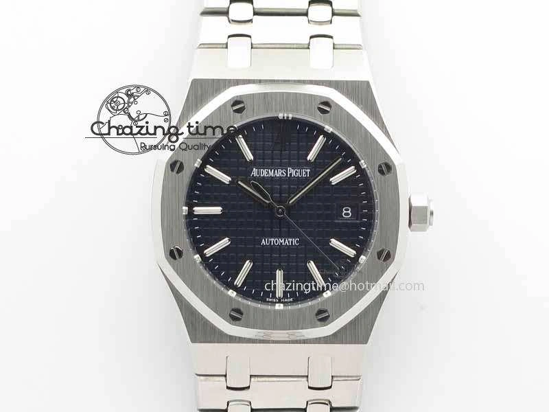 Royal Oak 39mm 15300 SS BP Maker Best Edition Blue Dial On SS Bracelet A3120