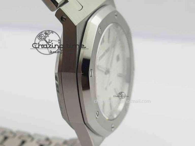 Royal Oak 39mm 15300 SS BP Maker Best Edition White Dial On SS Bracelet A3120