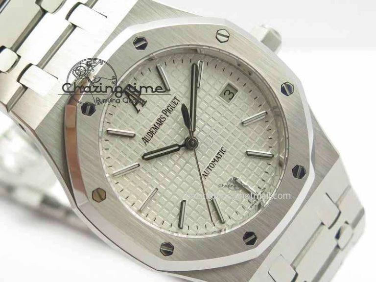 Royal Oak 39mm 15300 SS BP Maker Best Edition White Dial On SS Bracelet A3120
