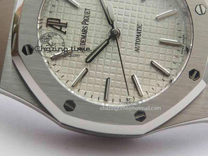 Royal Oak 39mm 15300 SS BP Maker Best Edition White Dial On SS Bracelet A3120