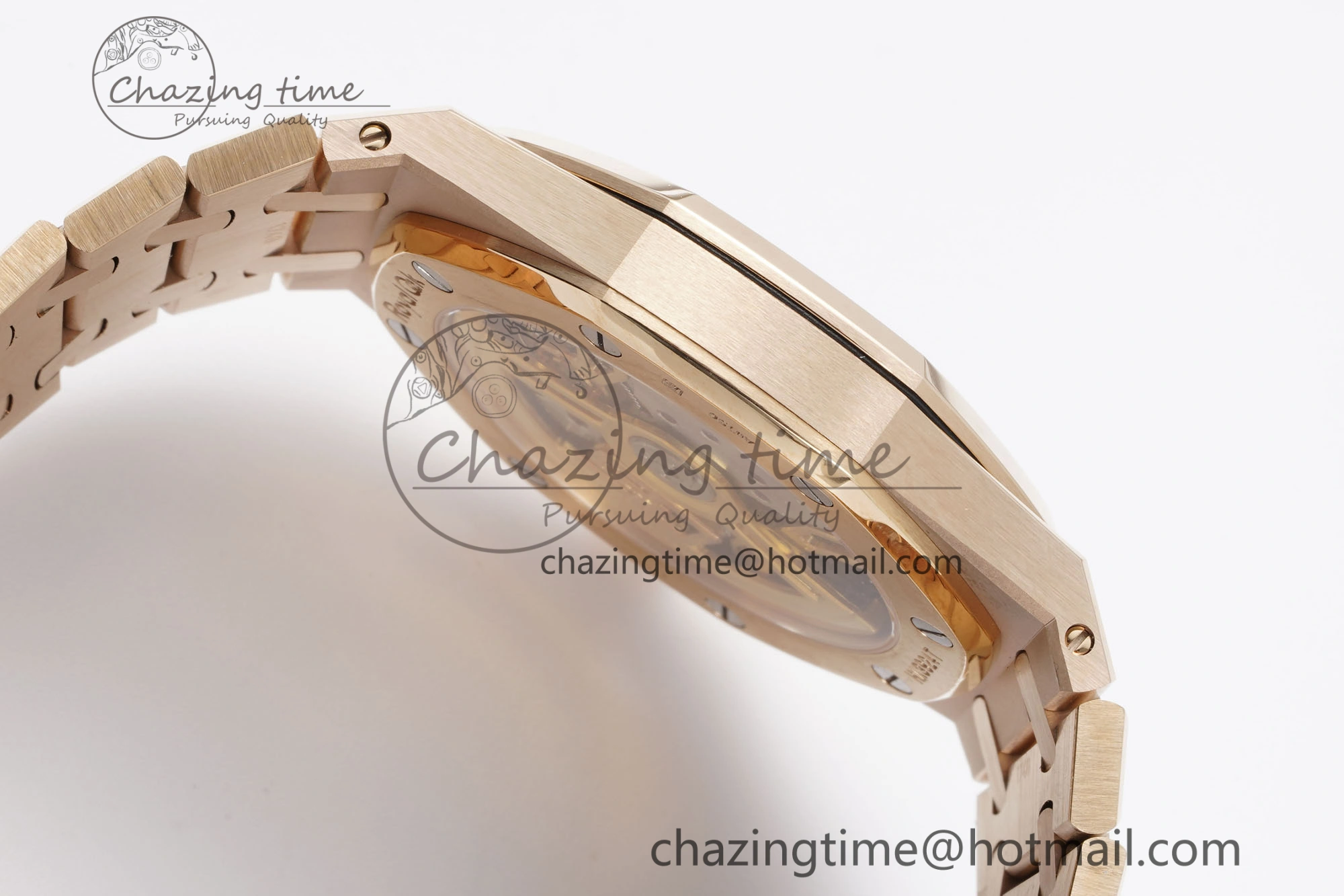 Royal Oak 39mm 16202 “50th Anniversary” RG ZF 1:1 Best Edition Gray Textured Dial on RG Bracelet A7121