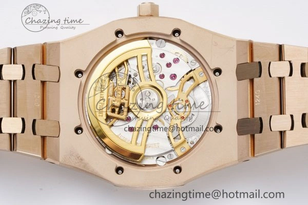 Royal Oak 39mm 16202 “50th Anniversary” RG ZF 1:1 Best Edition Gray Textured Dial on RG Bracelet A7121