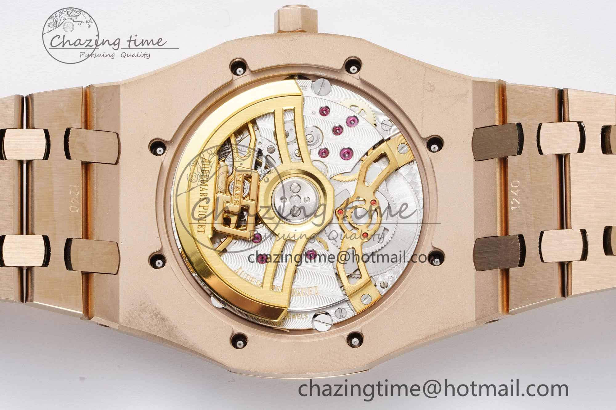 Royal Oak 39mm 16202 “50th Anniversary” RG ZF 1:1 Best Edition Gray Textured Dial on RG Bracelet A7121