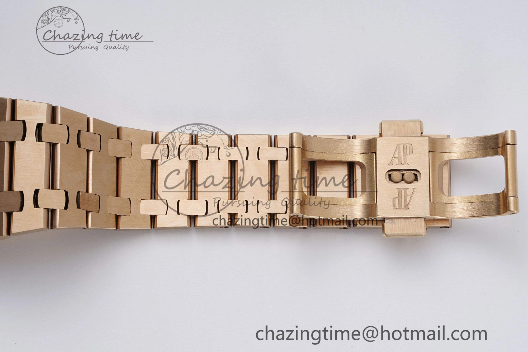 Royal Oak 39mm 16202 “50th Anniversary” RG ZF 1:1 Best Edition Gray Textured Dial on RG Bracelet A7121