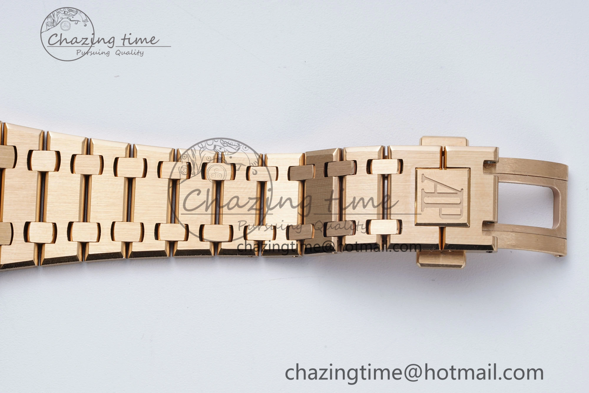 Royal Oak 39mm 16202 “50th Anniversary” RG ZF 1:1 Best Edition Gray Textured Dial on RG Bracelet A7121
