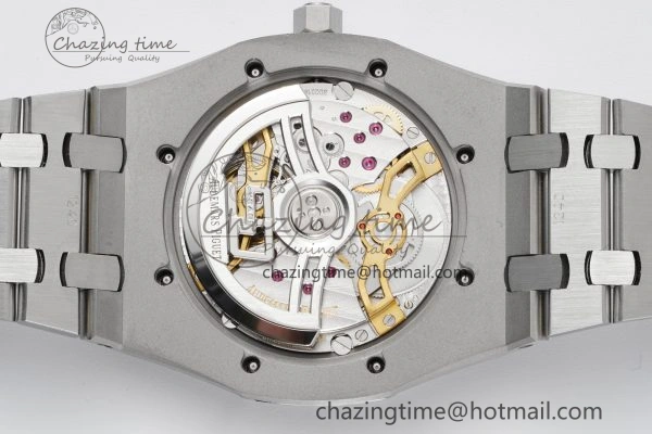 Royal Oak 39mm 16202 “50th Anniversary” SS ZF 1:1 Best Edition Blue Textured Dial on SS Bracelet A7121