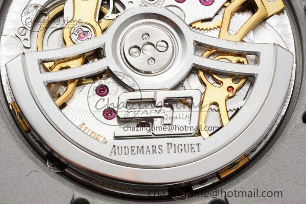 Royal Oak 39mm 16202 “50th Anniversary” SS ZF 1:1 Best Edition Blue Textured Dial on SS Bracelet A7121