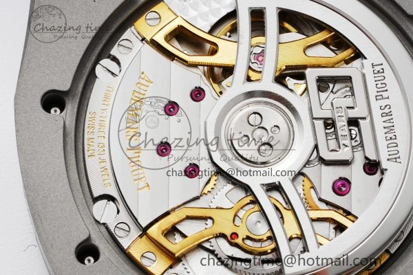 Royal Oak 39mm 16202 “50th Anniversary” SS ZF 1:1 Best Edition Blue Textured Dial on SS Bracelet A7121