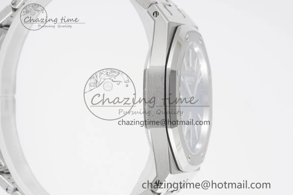 Royal Oak 39mm 16202 “50th Anniversary” SS ZF 1:1 Best Edition Blue Textured Dial on SS Bracelet A7121