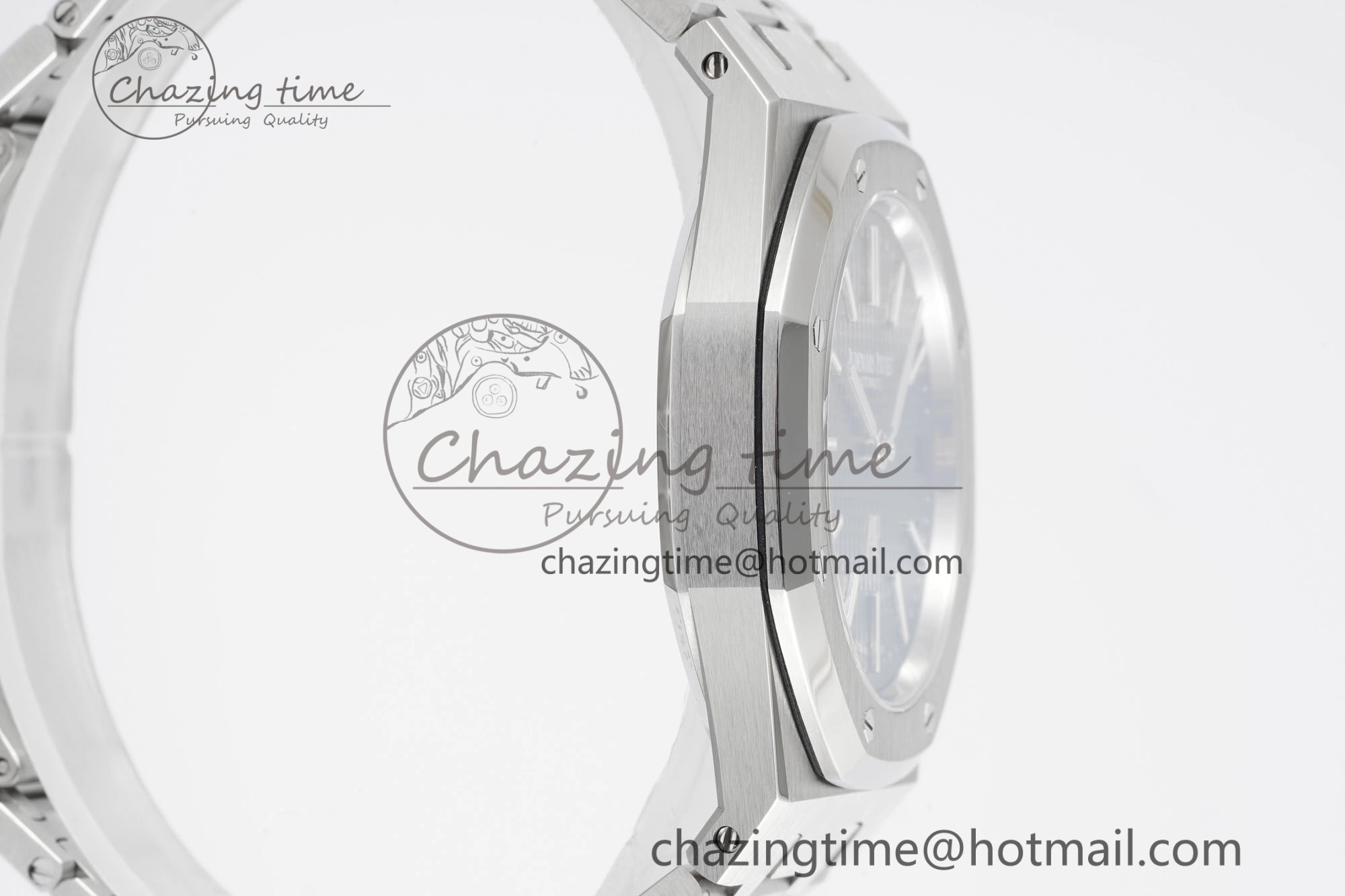 Royal Oak 39mm 16202 “50th Anniversary” SS ZF 1:1 Best Edition Blue Textured Dial on SS Bracelet A7121