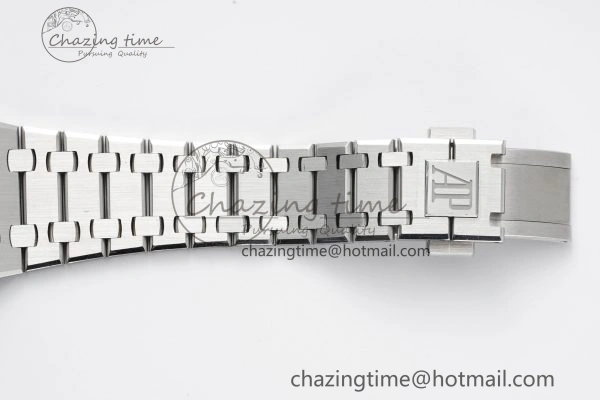 Royal Oak 39mm 16202 “50th Anniversary” SS ZF 1:1 Best Edition Blue Textured Dial on SS Bracelet A7121