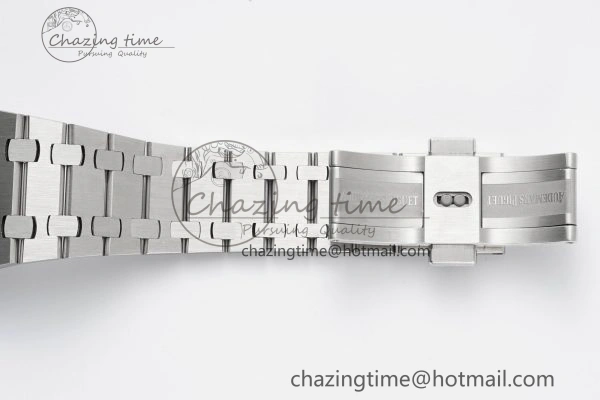 Royal Oak 39mm 16202 “50th Anniversary” SS ZF 1:1 Best Edition Blue Textured Dial on SS Bracelet A7121