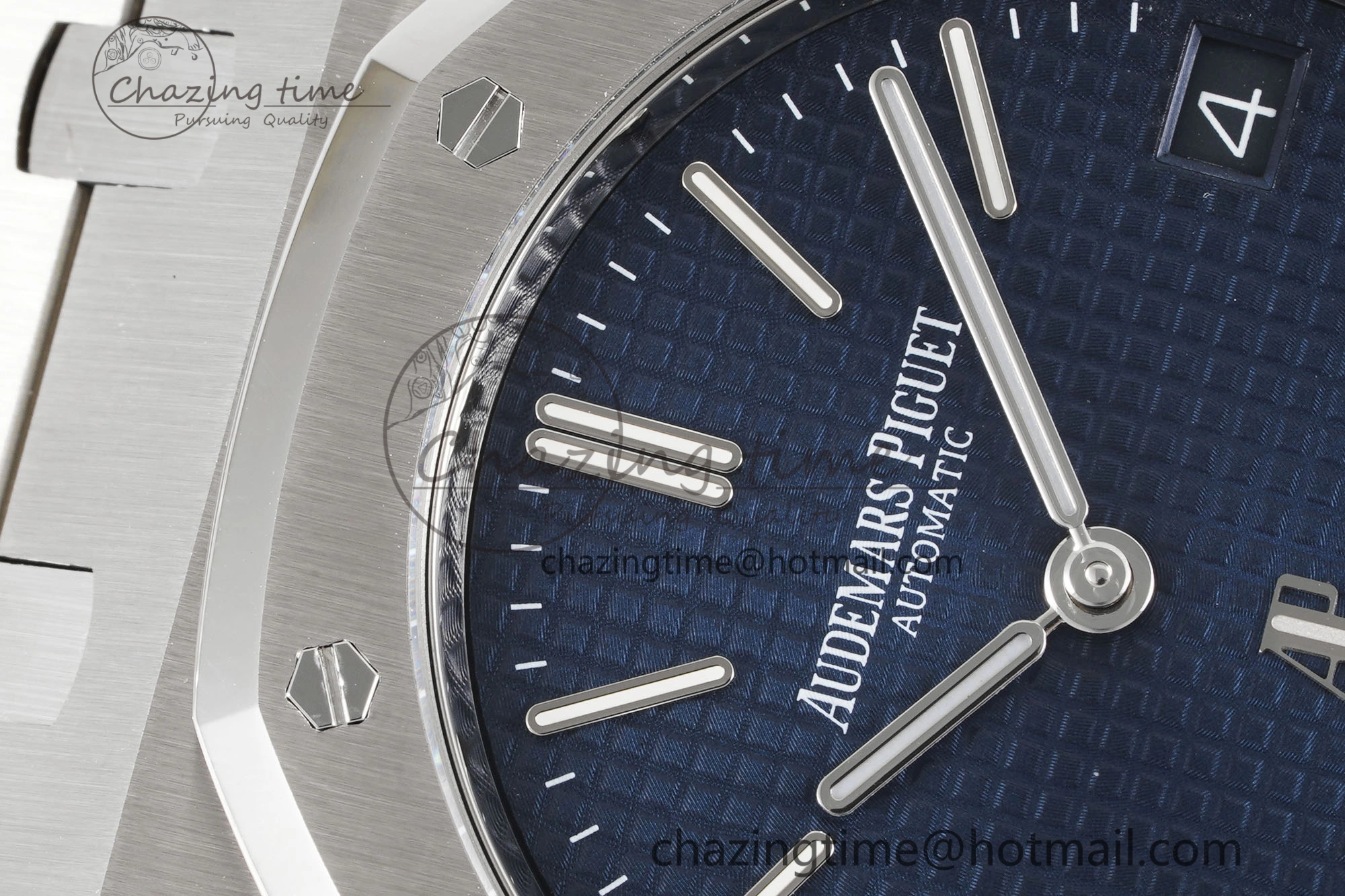 Royal Oak 39mm 16202 “50th Anniversary” SS ZF 1:1 Best Edition Blue Textured Dial on SS Bracelet A7121