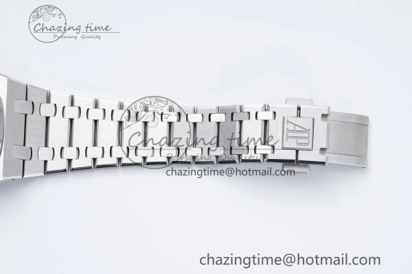 Royal Oak 39mm 16202 “50th Anniversary” SS ZF 1:1 Best Edition Blue Textured Dial on SS Bracelet A7121