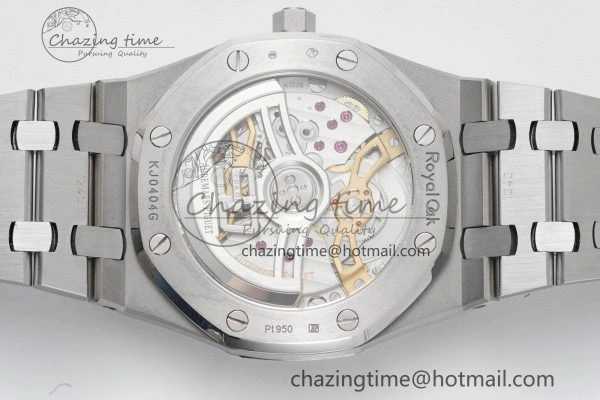Royal Oak 39mm 16202 “50th Anniversary” SS ZF 1:1 Best Edition Green Textured Dial on SS Bracelet A7121