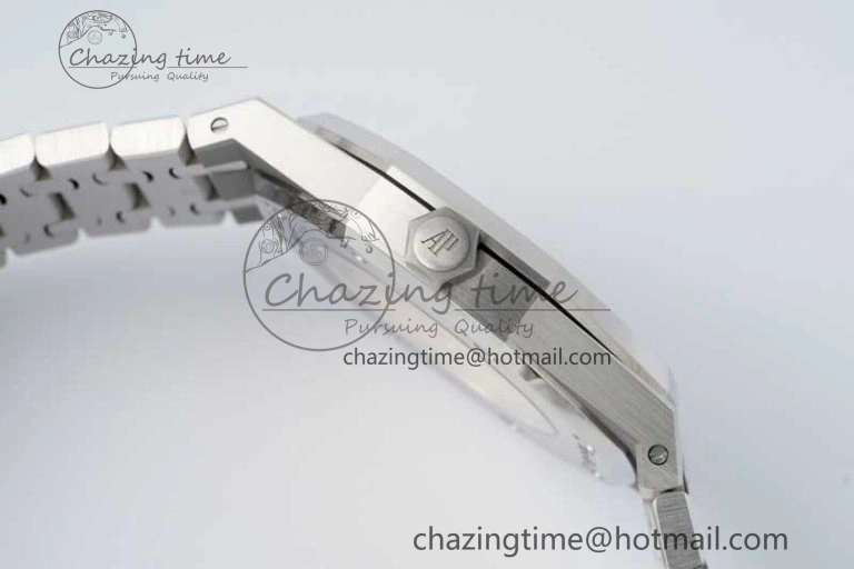 Royal Oak 41mm 1017 ALYX 9SM SS APSF Best Edition Silver Dial on SS Bracelet SA3120 Super Clone