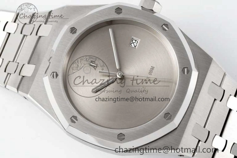 Royal Oak 41mm 1017 ALYX 9SM SS APSF Best Edition Silver Dial on SS Bracelet SA3120 Super Clone