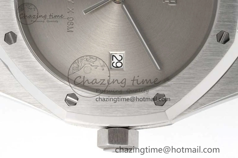 Royal Oak 41mm 1017 ALYX 9SM SS APSF Best Edition Silver Dial on SS Bracelet SA3120 Super Clone