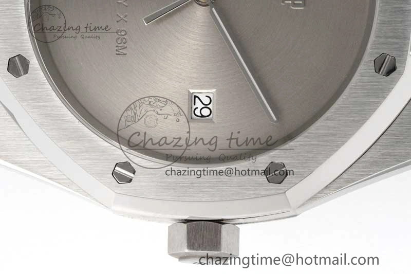Royal Oak 41mm 1017 ALYX 9SM SS APSF Best Edition Silver Dial on SS Bracelet SA3120 Super Clone
