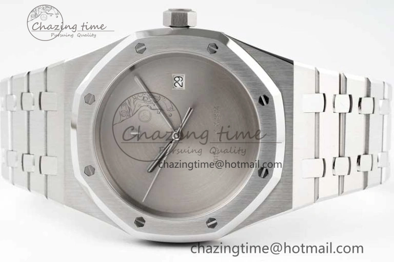 Royal Oak 41mm 1017 ALYX 9SM SS APSF Best Edition Silver Dial on SS Bracelet SA3120 Super Clone
