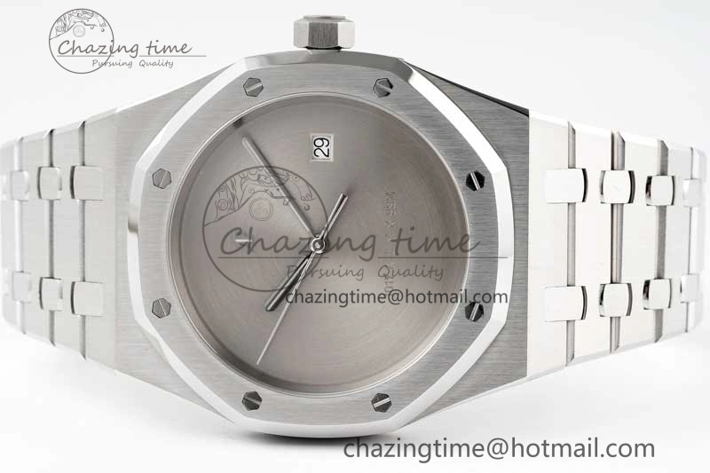 Royal Oak 41mm 1017 ALYX 9SM SS APSF Best Edition Silver Dial on SS Bracelet SA3120 Super Clone