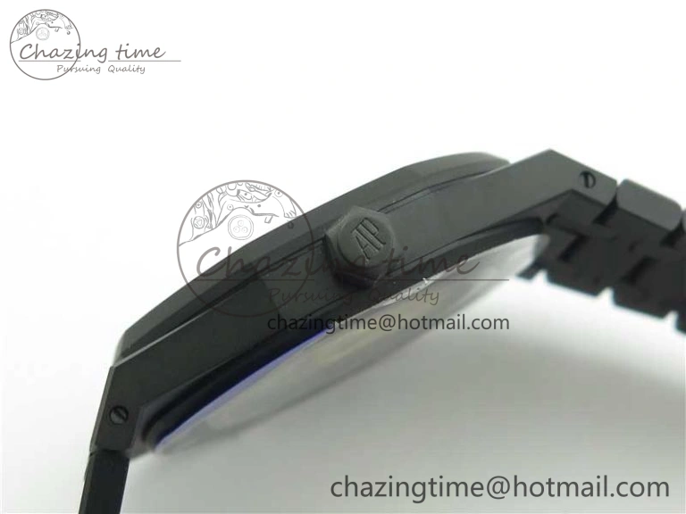 Royal Oak 41mm 15400 DLC ZF 1:1 Best Edition Gray Textured Dial on SS Bracelet A3120 (Free Box)