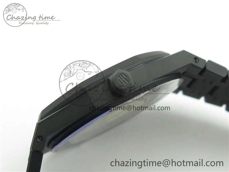 Royal Oak 41mm 15400 DLC ZF 1:1 Best Edition Gray Textured Dial on SS Bracelet A3120 (Free Box)