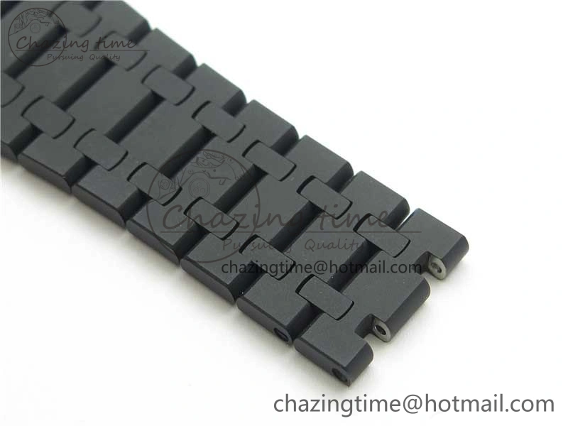 Royal Oak 41mm 15400 DLC ZF 1:1 Best Edition Gray Textured Dial on SS Bracelet A3120 (Free Box)