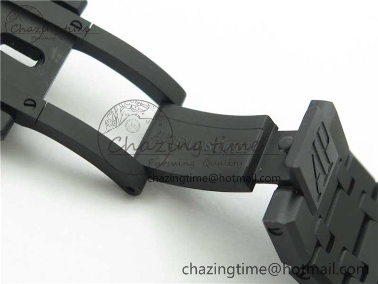 Royal Oak 41mm 15400 DLC ZF 1:1 Best Edition Gray Textured Dial on SS Bracelet A3120 (Free Box)
