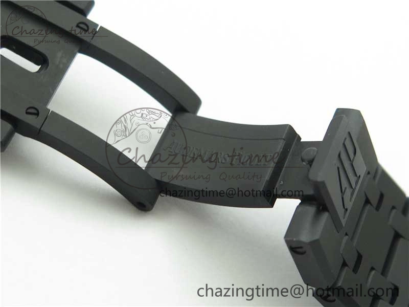 Royal Oak 41mm 15400 DLC ZF 1:1 Best Edition Gray Textured Dial on SS Bracelet A3120 (Free Box)