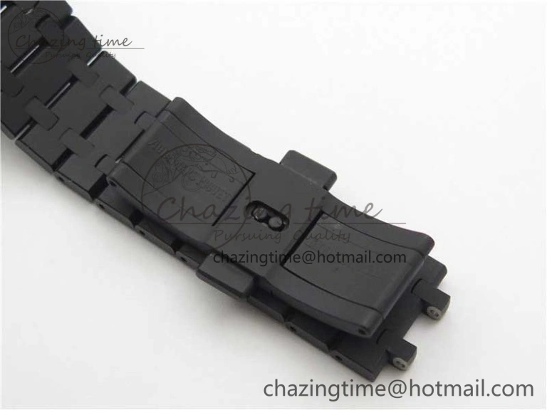 Royal Oak 41mm 15400 DLC ZF 1:1 Best Edition Gray Textured Dial on SS Bracelet A3120 (Free Box)