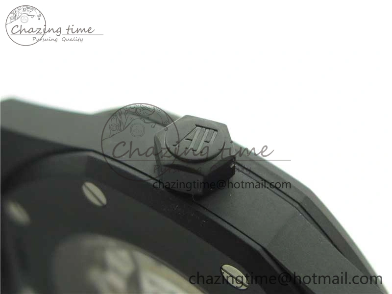Royal Oak 41mm 15400 DLC ZF 1:1 Best Edition White Textured Dial on SS Bracelet A3120 (Free Box)