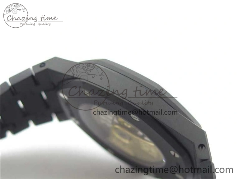 Royal Oak 41mm 15400 DLC ZF 1:1 Best Edition White Textured Dial on SS Bracelet A3120 (Free Box)