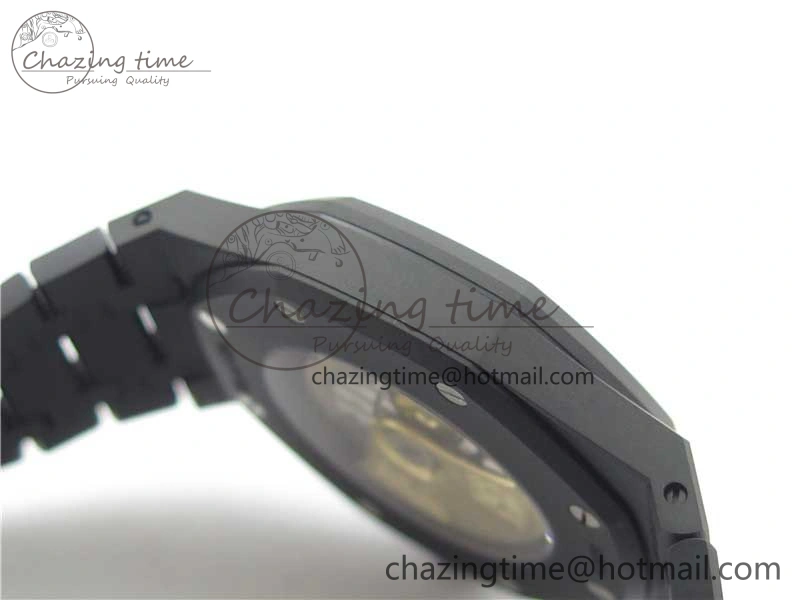 Royal Oak 41mm 15400 DLC ZF 1:1 Best Edition White Textured Dial on SS Bracelet A3120 (Free Box)