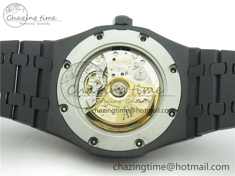 Royal Oak 41mm 15400 DLC ZF 1:1 Best Edition White Textured Dial on SS Bracelet A3120 (Free Box)