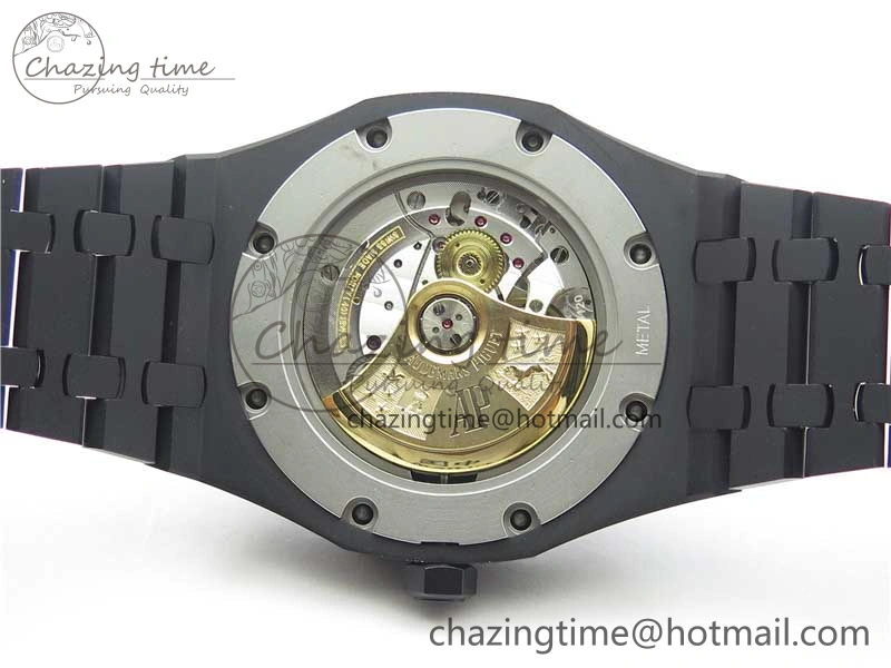 Royal Oak 41mm 15400 DLC ZF 1:1 Best Edition White Textured Dial on SS Bracelet A3120 (Free Box)