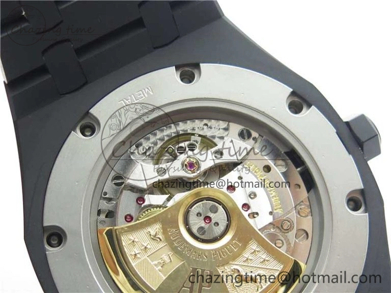 Royal Oak 41mm 15400 DLC ZF 1:1 Best Edition White Textured Dial on SS Bracelet A3120 (Free Box)
