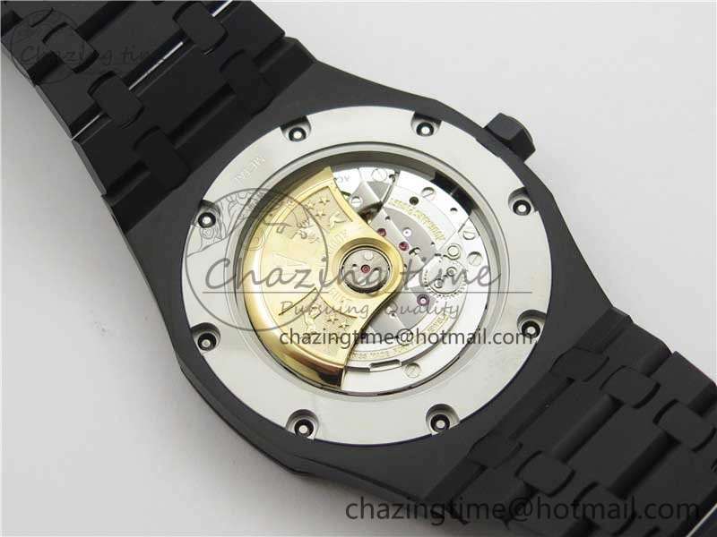 Royal Oak 41mm 15400 DLC ZF 1:1 Best Edition White Textured Dial on SS Bracelet A3120 (Free Box)
