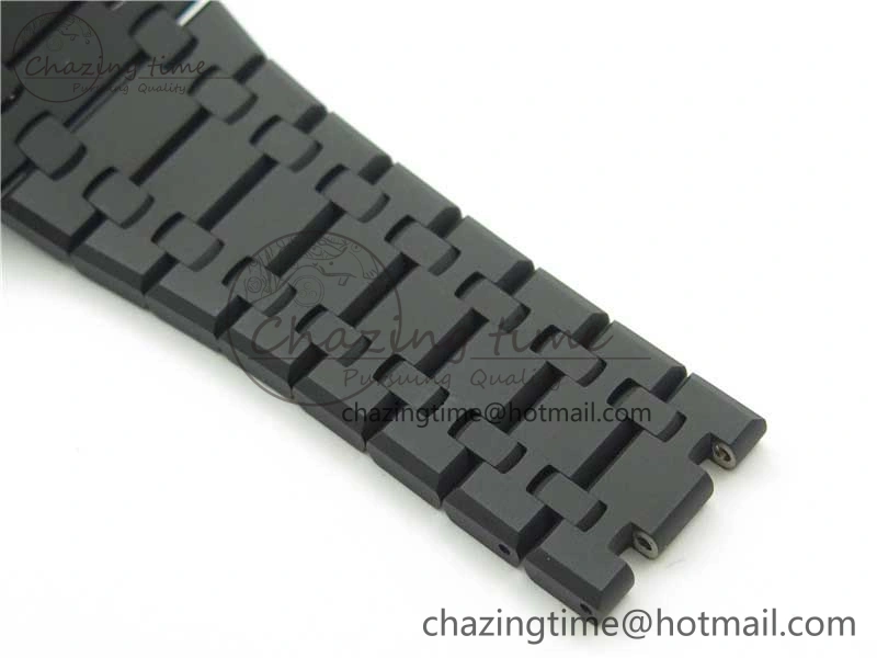 Royal Oak 41mm 15400 DLC ZF 1:1 Best Edition White Textured Dial on SS Bracelet A3120 (Free Box)